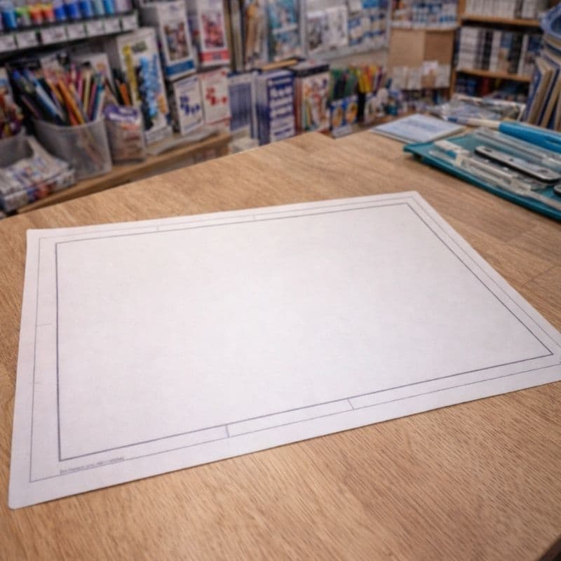 Kit 10 Folhas Canson A3 Branca com Margem para Desenho Tecnico 60g/m2