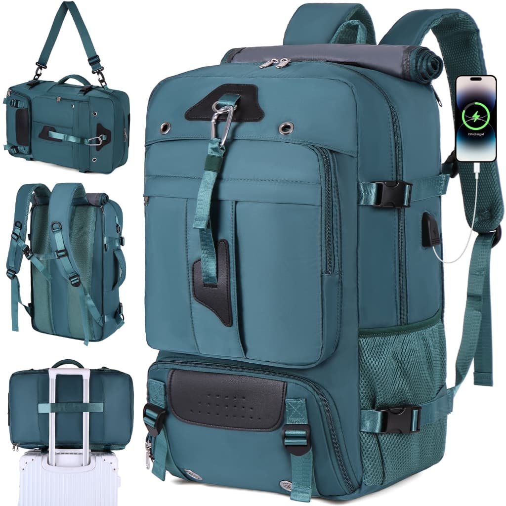 Multifuncional 60LMochila de viagem universal para homens e mulheres, com armazém de sapatos.