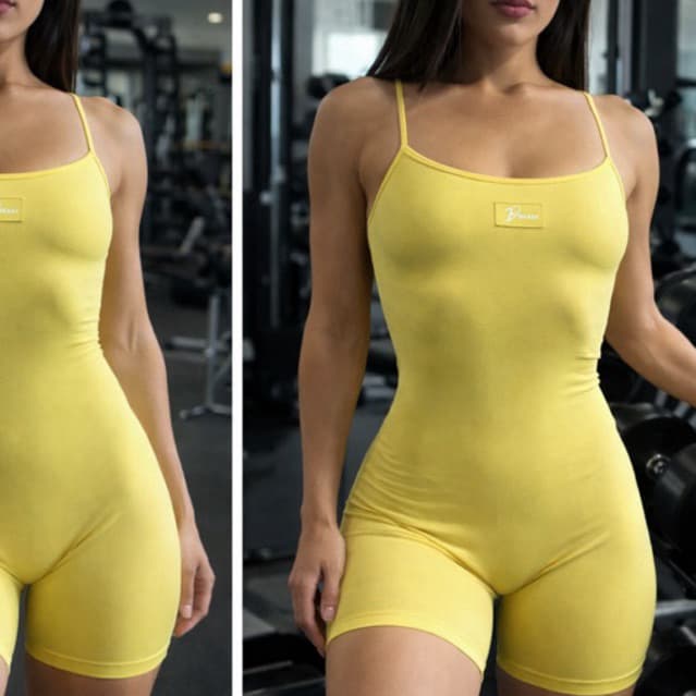 Macaquinho Fitness Roupa Academia Poliamida Diasp