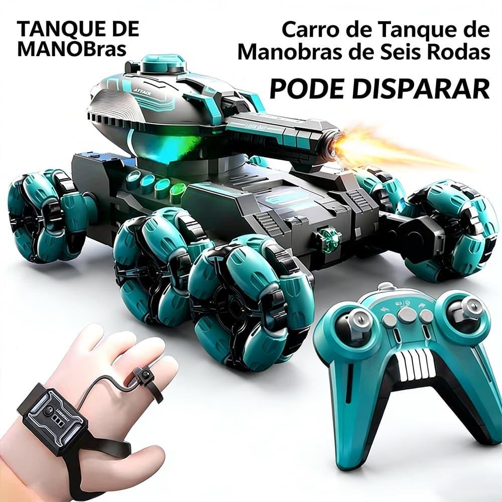 Carro de Brinquedo Infantil Acrobacias com Controle Remoto Drift 360°-Duplo controle remoto
