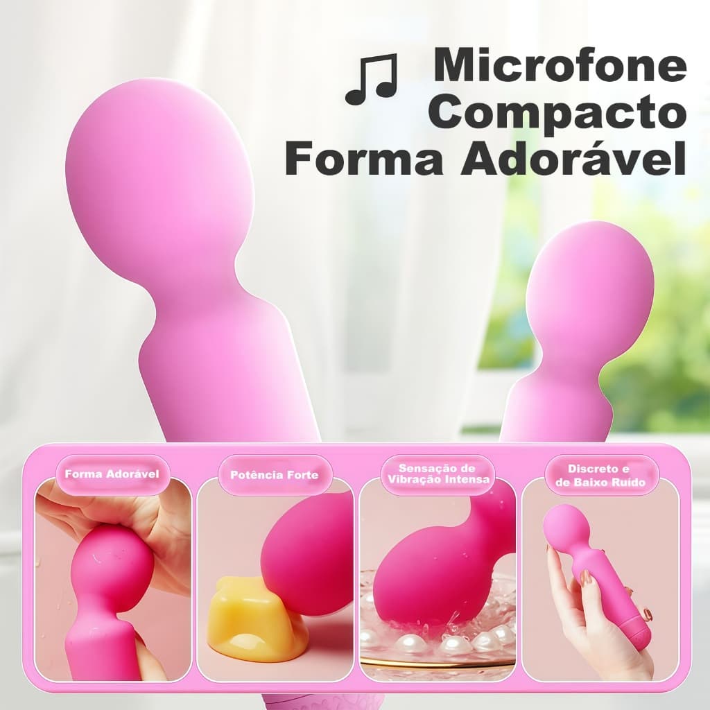 Varinha Mágica Vibratória – Silenciosa, Vibração Poderosa e Multimodos