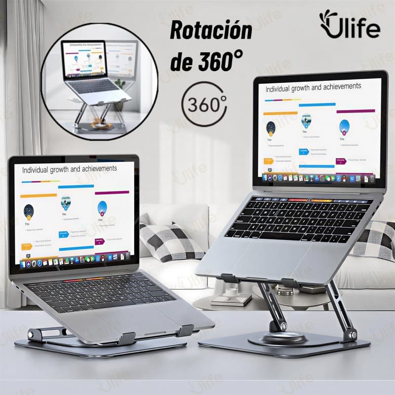 Suporte de Metal Ajustável Para Notebook 10 Ate 17" Giratória de 360° N263-UF