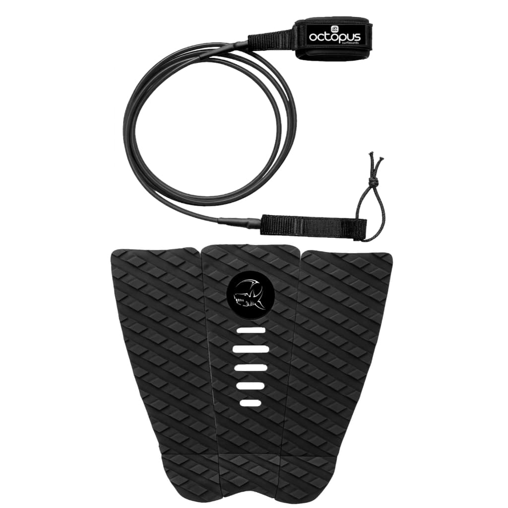 Deck Para Prancha de Surf Antiderrapante + Leash 6´x 6,5mm com 2 giradores