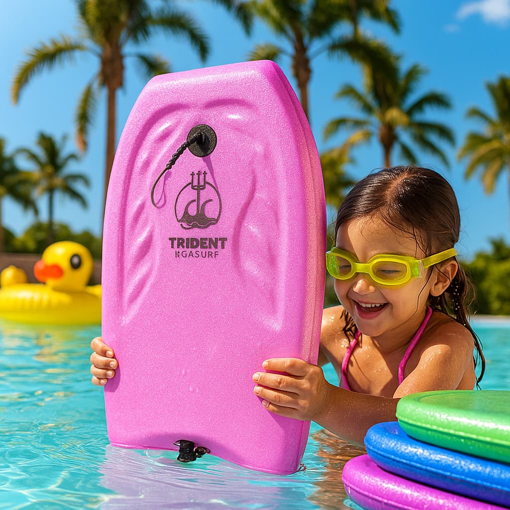 Prancha Surf BodyBoard Baby Com Leash Praia Piscina