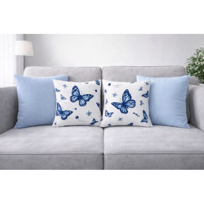 kit 4 capas de almofada 43x43 estampada com zíper invisível