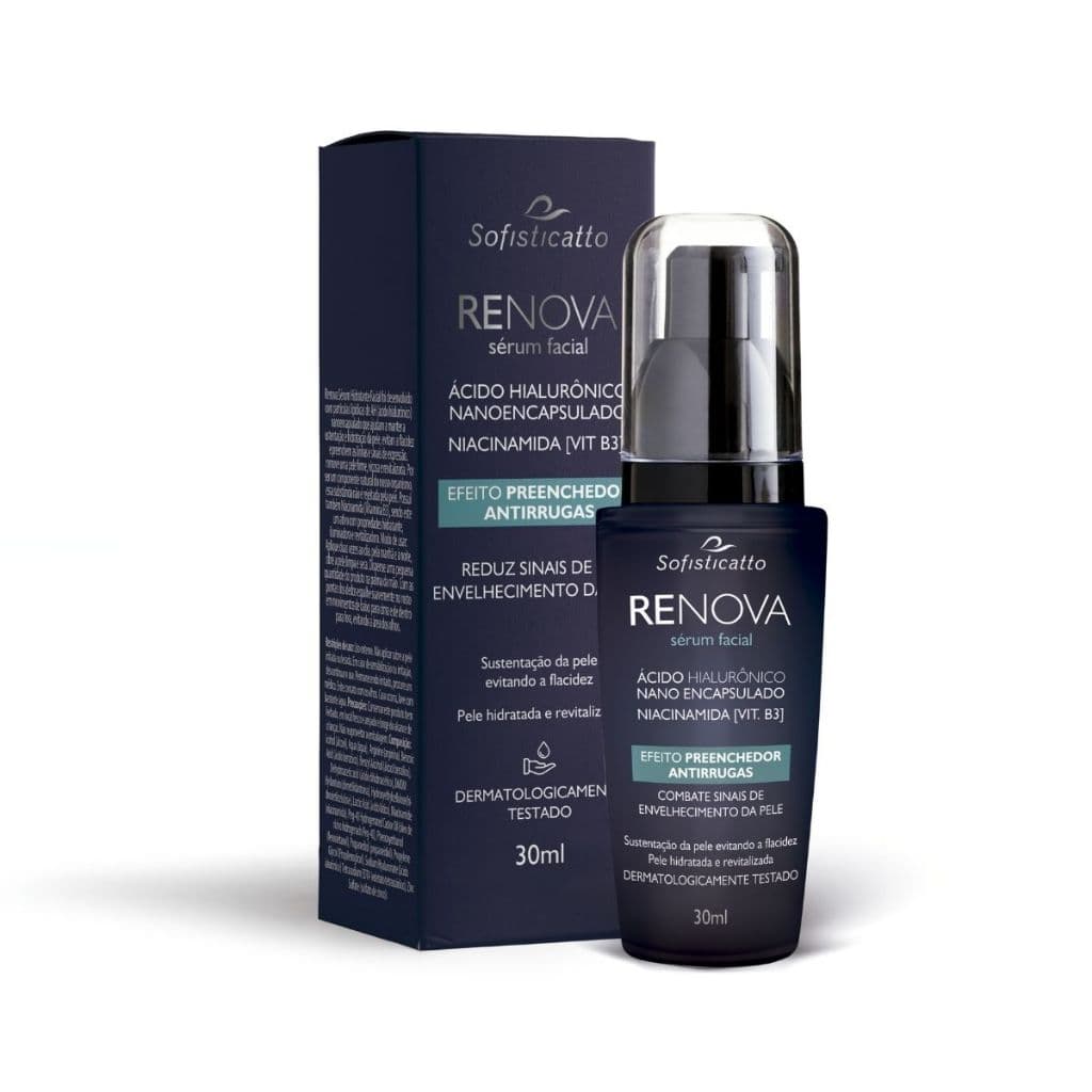 Sérum Facial AntiEnvelhecimento e Rugas Dia e Noite Renova