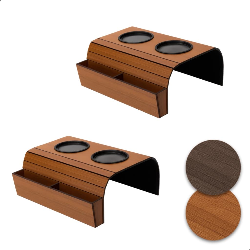 .Esteira Bandeja Sofá Porta Copos Porta Controles Organizador MDF Flexível Suporte Braço Poltrona Luxo Universal Prática