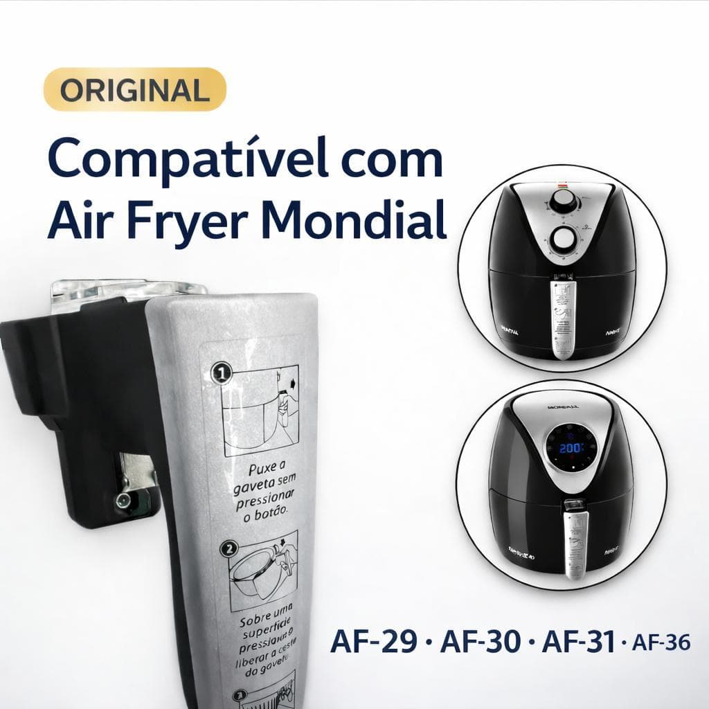 Cabo puxador da Air Fryer Mondial AF-29 AF-30 AF-31 ORIGINAL
