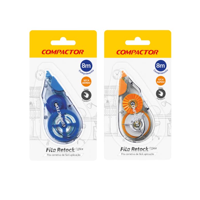 Fita Corretiva Retock Office 8 Metros - Unidade