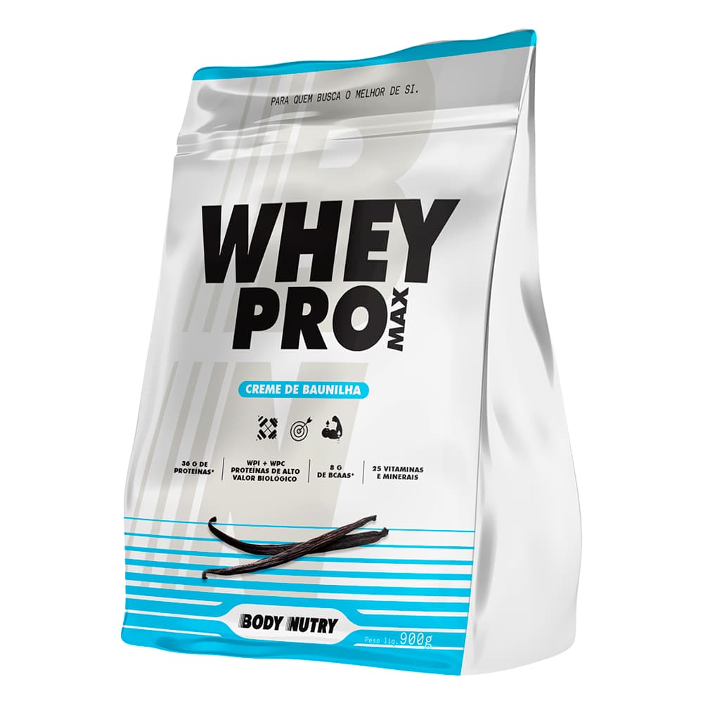 Whey Protein Isolado e Concentrado, 900g - Sem Soja - Body Nutry (Aumente a Força e Ganho de Massa)