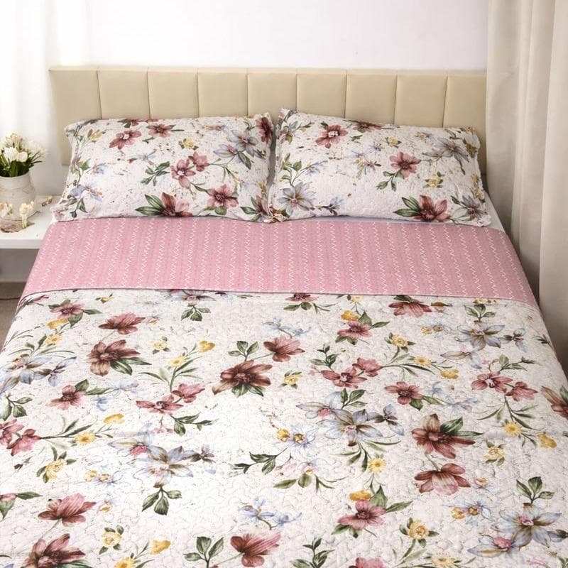 Kit Colcha Cobre Leito Bouti Casal Dupla Face Com Viés