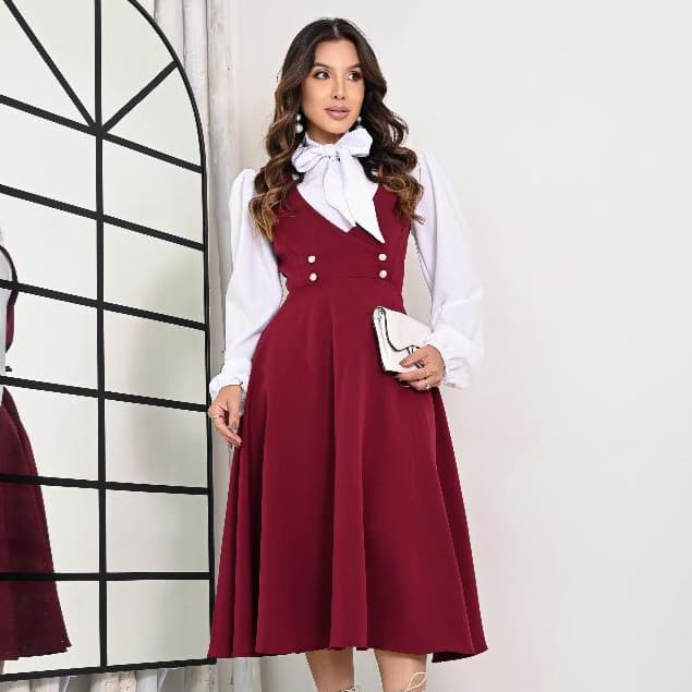 Salopete Avulsa Feminina Social Alfaiataria Executiva Moda Evangélica