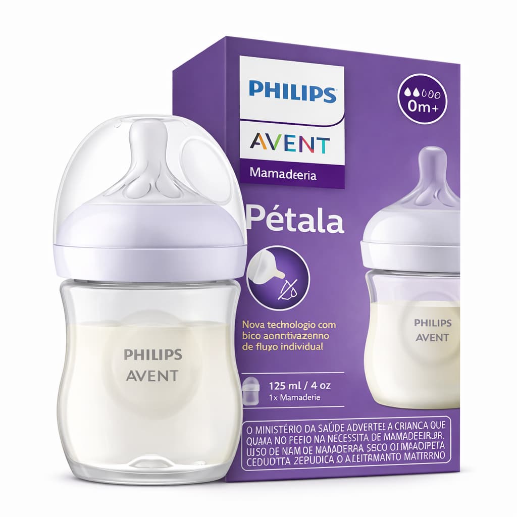 Mamadeira Anti-cólica Pétala Avent 3.0 125ml 0M+ Philips Avent