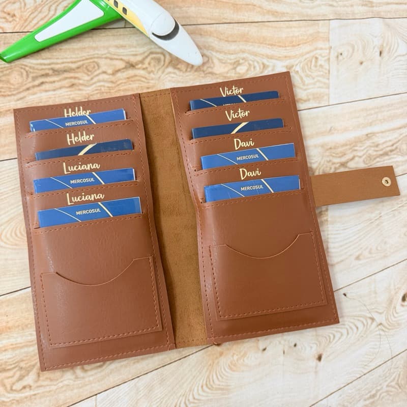 Capa Porta Passaporte 8 Lugares para Passaporte Personalizado