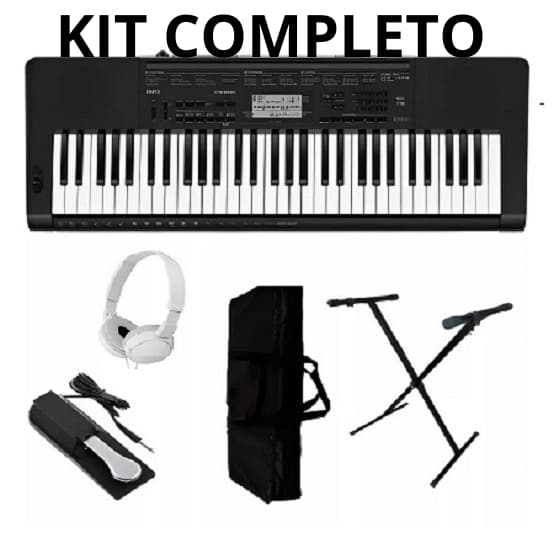 Kit Teclado Casio Ctk3500 61 Teclas Sensitivas