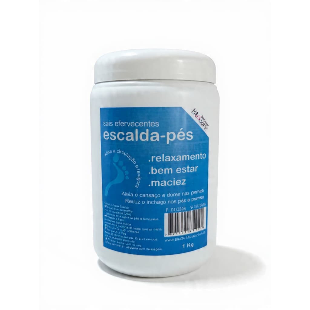 Escalda - pés Sais Efervecentes Capim limão  1 kg