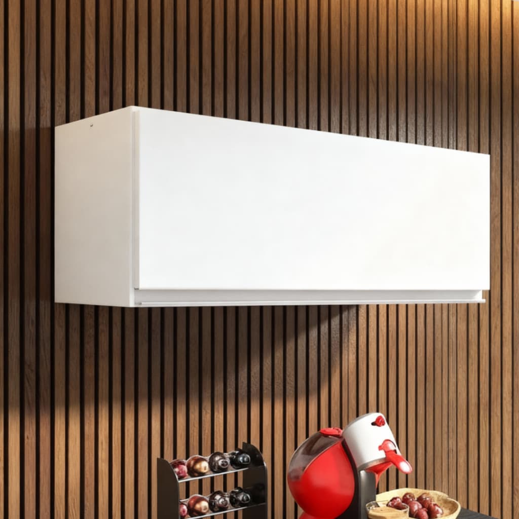 Armário Aéreo Cozinha Multiuso 80cm 1 Porta 100% MDF