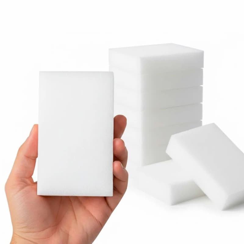 Esponja Mágica Limpa Facil Tira Riscos de Parede, Tênis e Limpeza Automotiva - 10x7x3cm