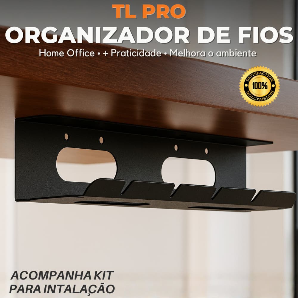 Organizador De Cabos Organizador De Fios e Cabos Mesa e Parede Caixa Esconder Fios