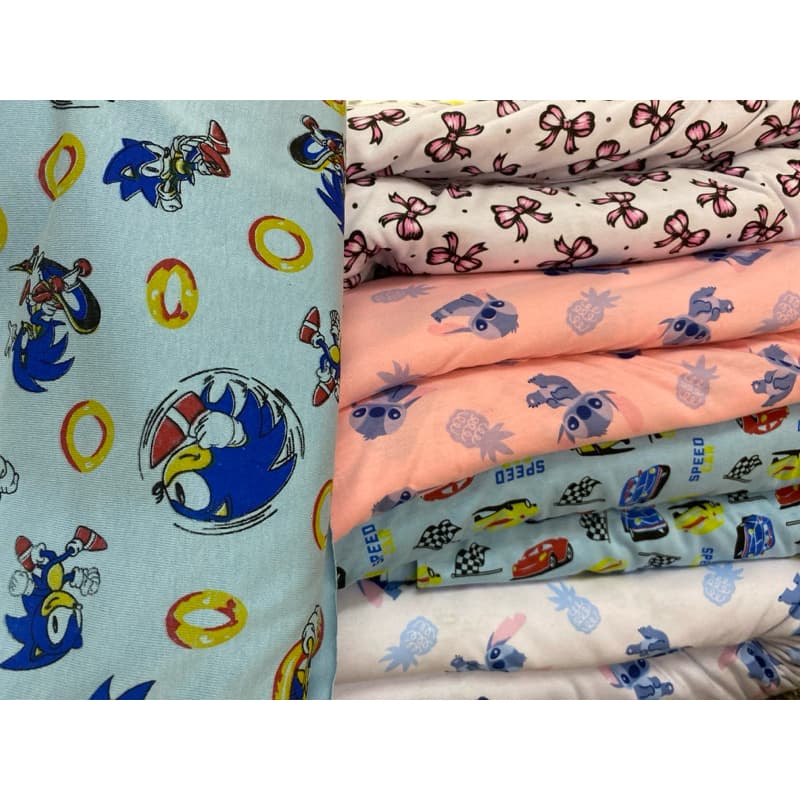 Malha Algodão e malha suede (50cm x 1,90m) (50cmx1,60 malha suede) tecido para pijama, roupa de cama etc