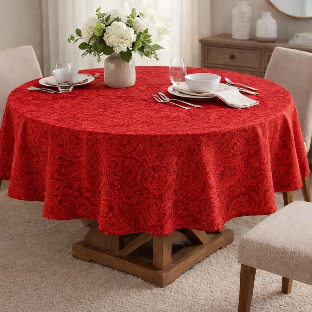 Toalha Redonda Mesa 4 a 6 Lugares Diversas Cores Promoção Boa Qualidade