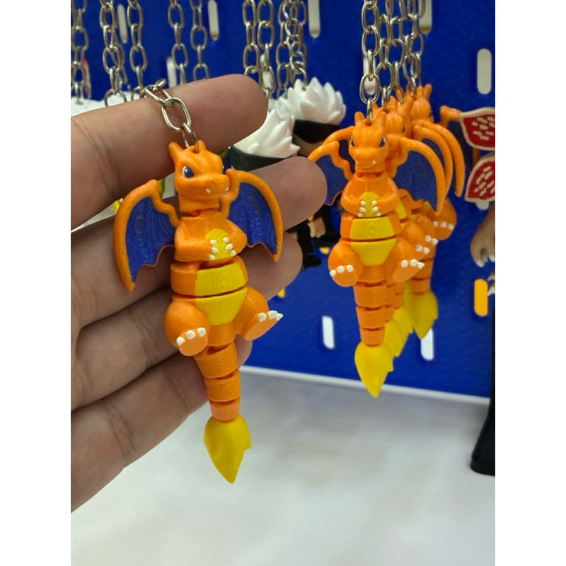 (TOP) Chaveiro Charizard | Articulado flexível Pokémon