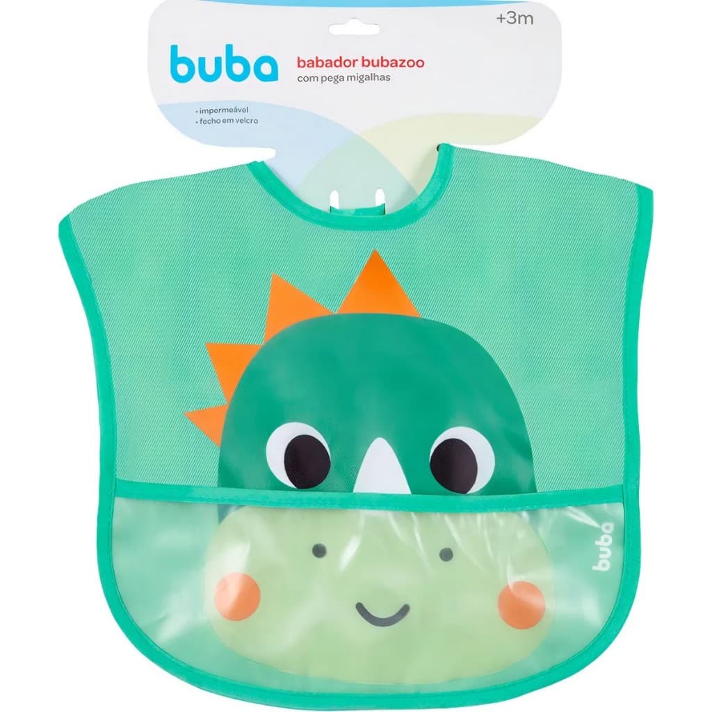 Babador Com Bolso Impermeável Bubazoo - buba