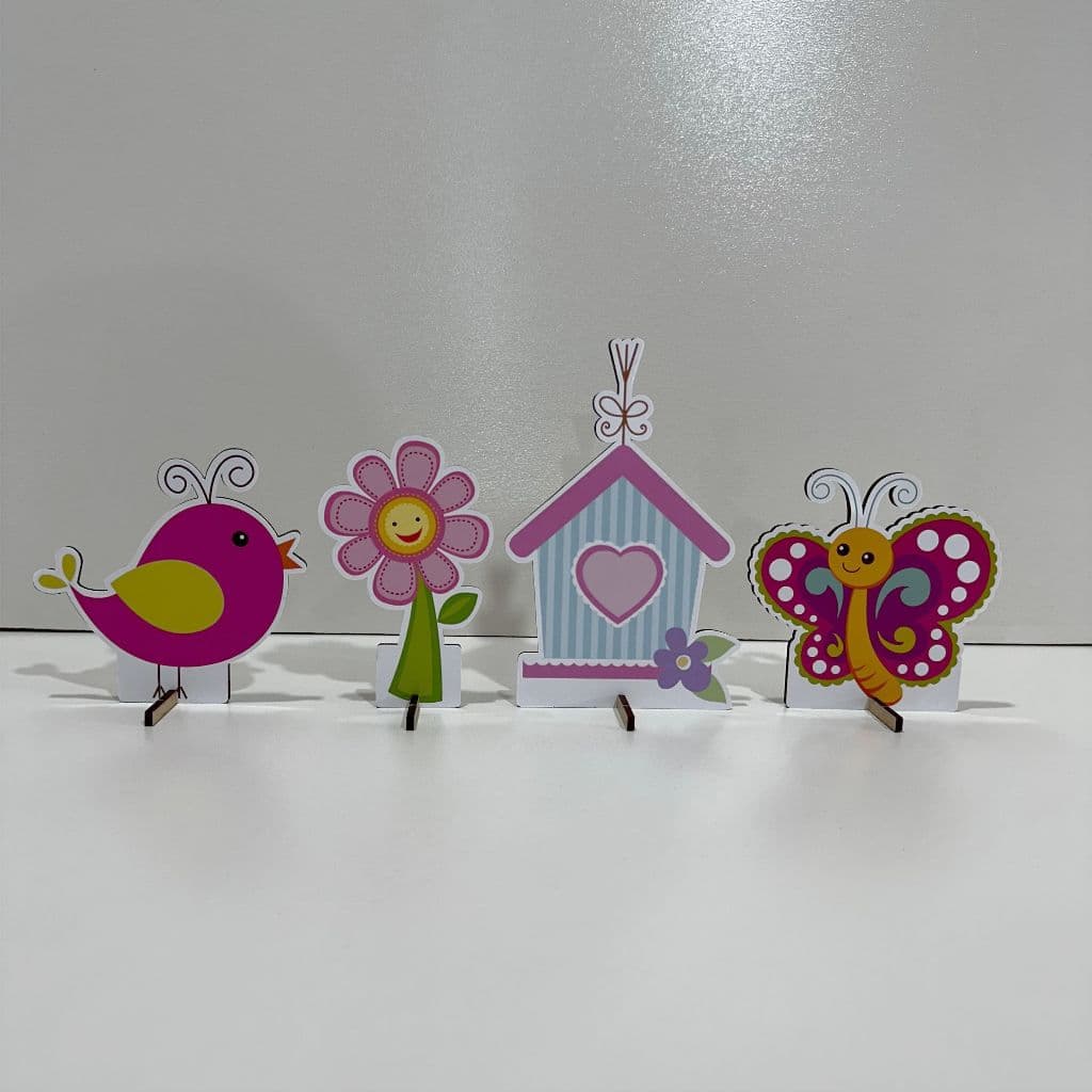 Kit 4 Displays de Mesa Jardim Encantado - Centro, Decoração