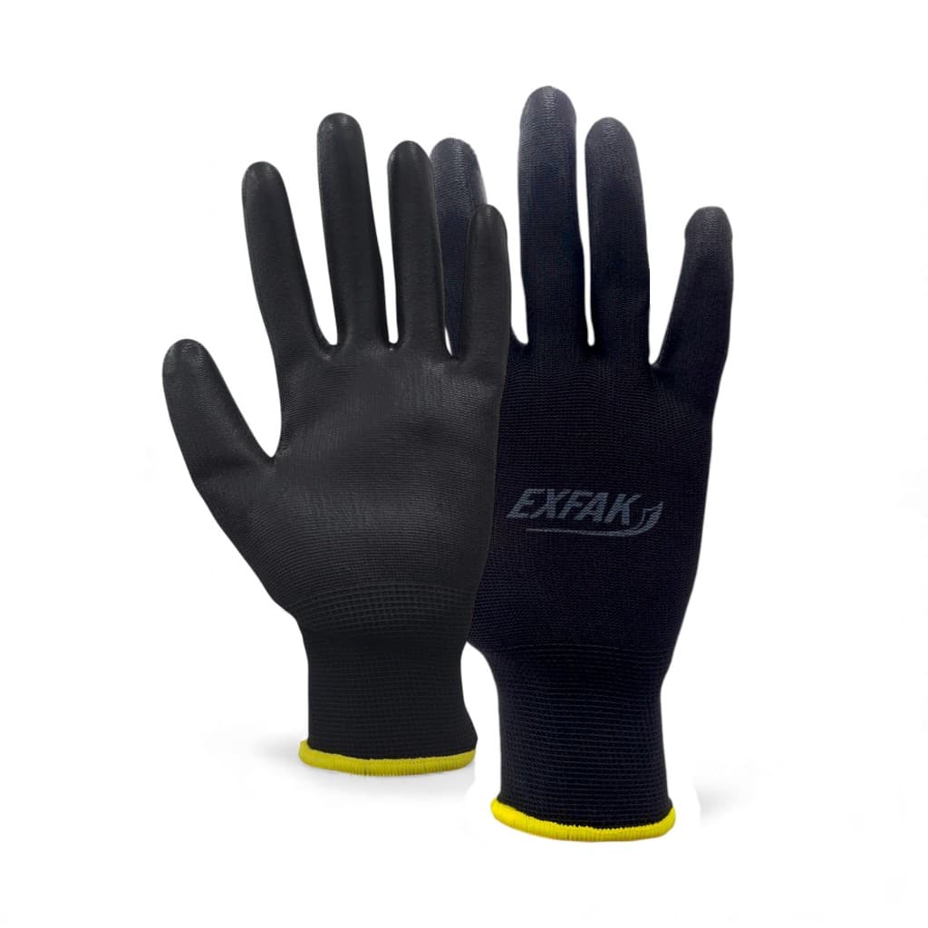 Luva Protecao 158-40 Pro Anticorte Profissional Seguranca Trabalho Tamanhos P M G GG Preto Flex