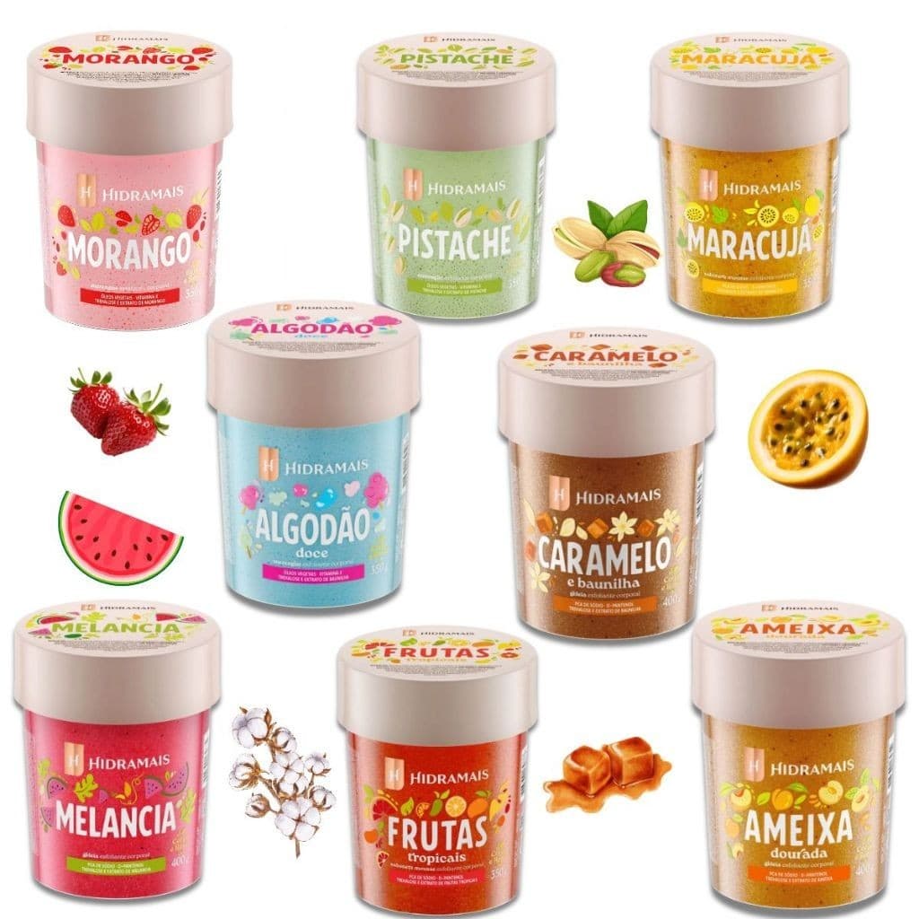 🍓✨  ESFOLIANTES HIDRAMAIS – PELE MACIA, CHEIROSA E RENOVADA!