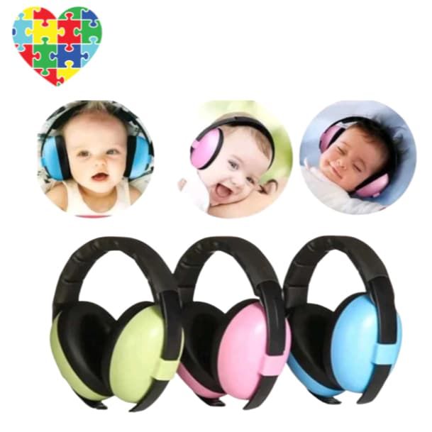 Abafador De Som Bebês Autismo Infantil Fone Protetor Ouvido Auricular Ruido Confortavel Tdah Autista