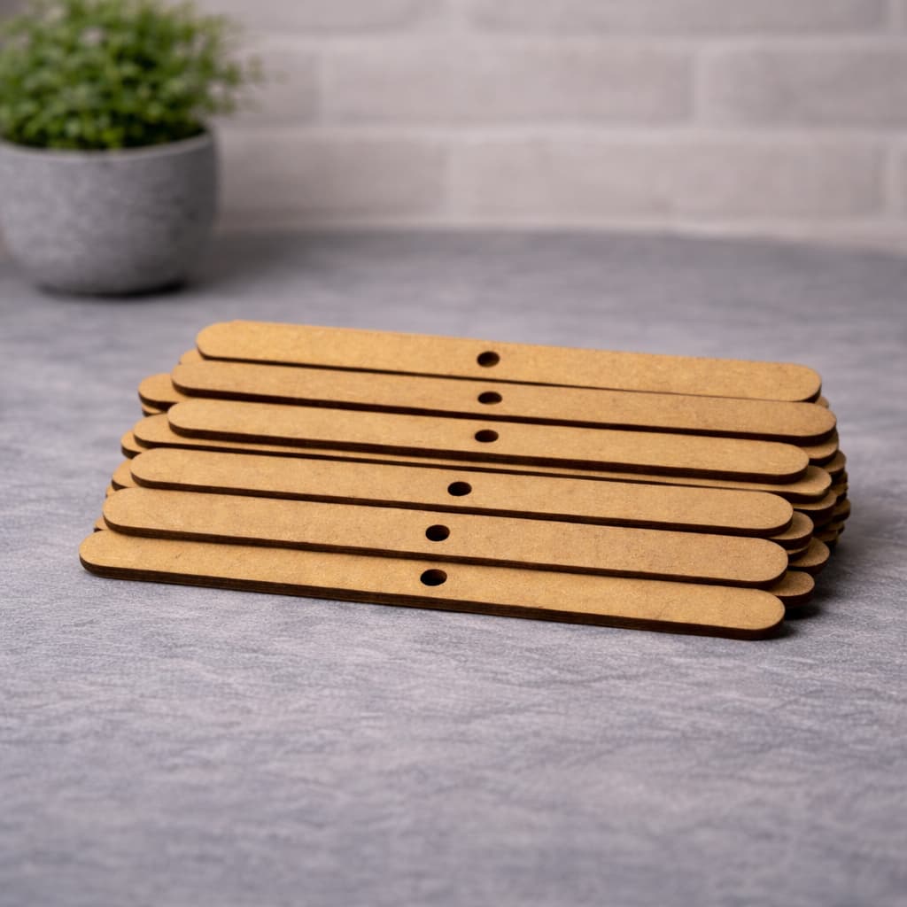 Kit Centralizadores de Pavio em MDF para Velas Artesanais - Kit Entrada para Fixação de Pavios