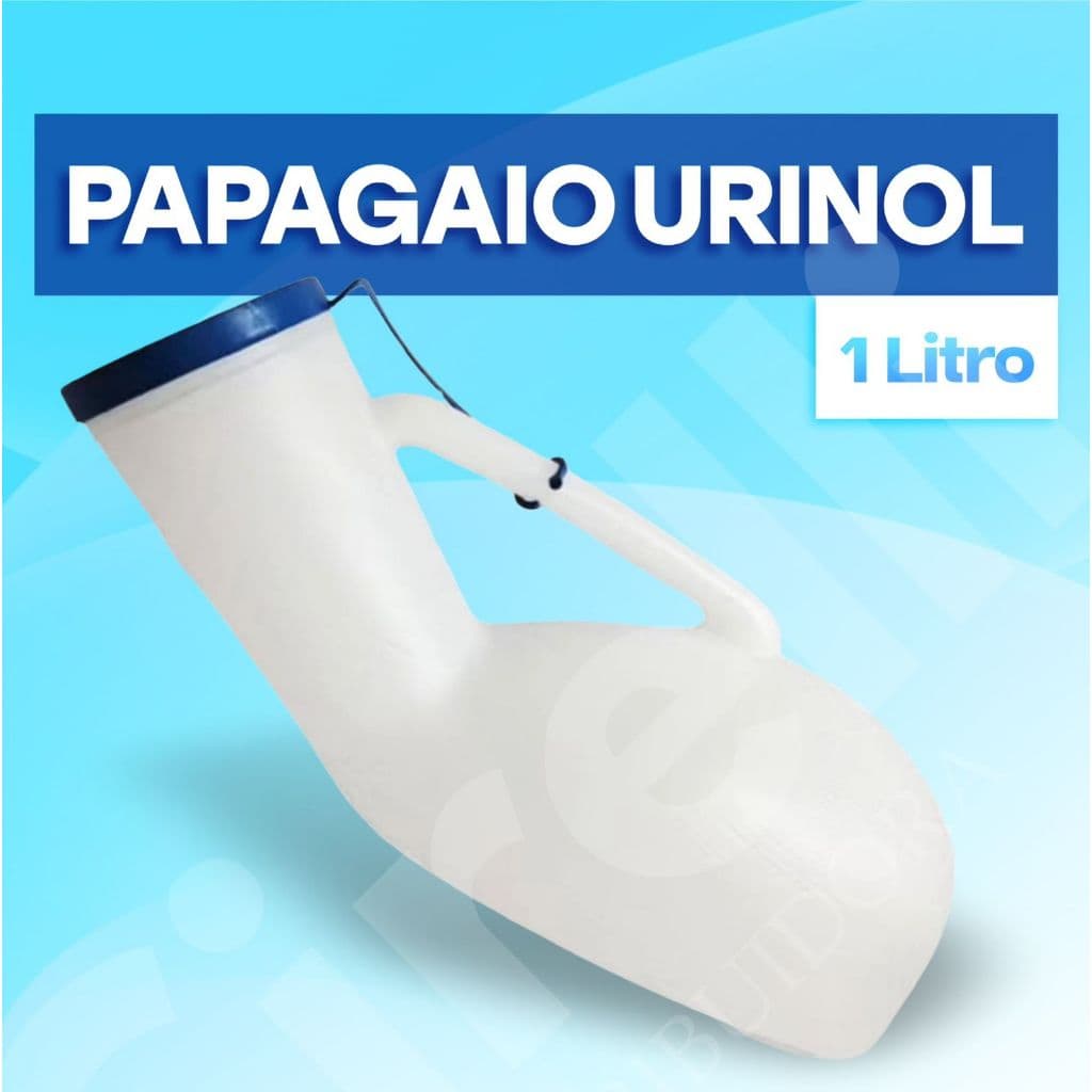 Papagaio 1Lt  – Urinol Plástico com Tampa para Coleta de Urina Masculino