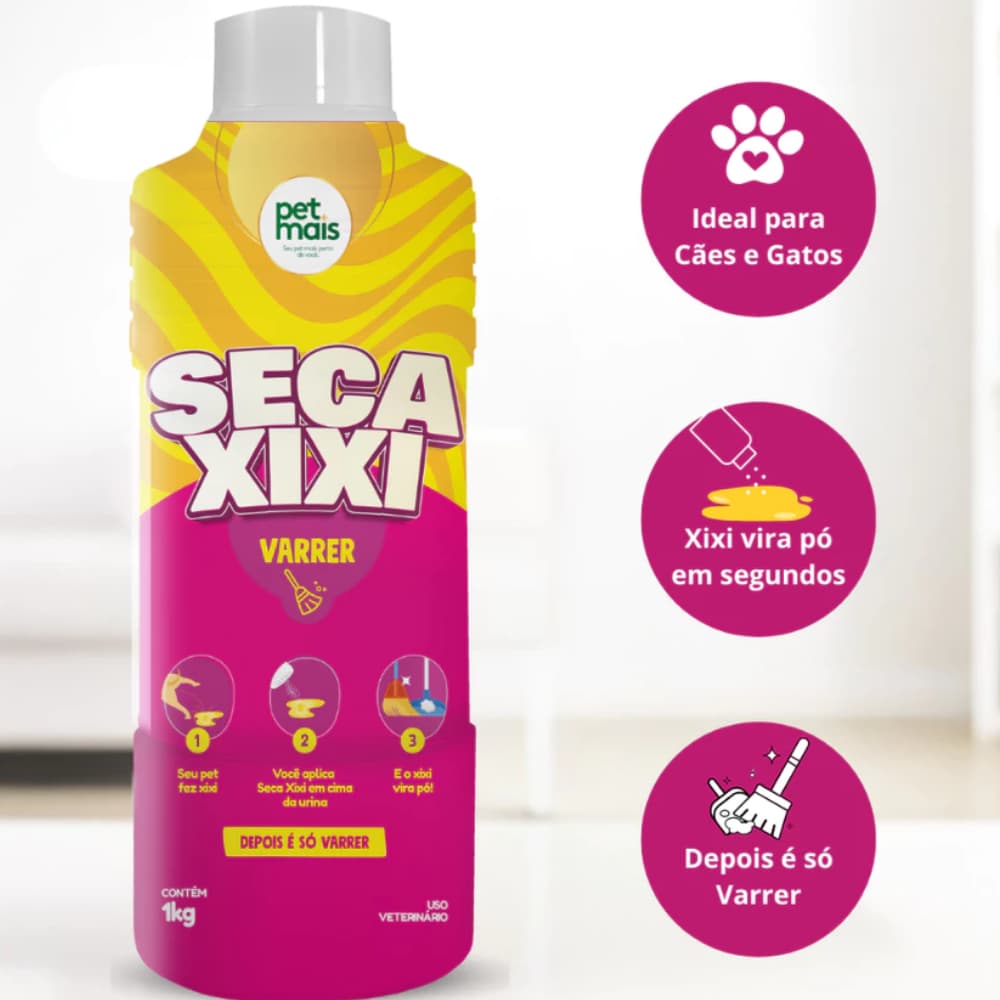 Seca Xixi Cachorro e Gato 1kg - Pet Mais