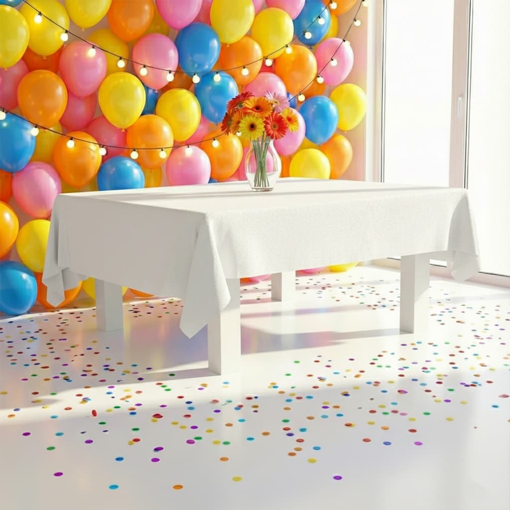 Toalha de mesa GRANDE 2x1m TNT Branco decoração festa