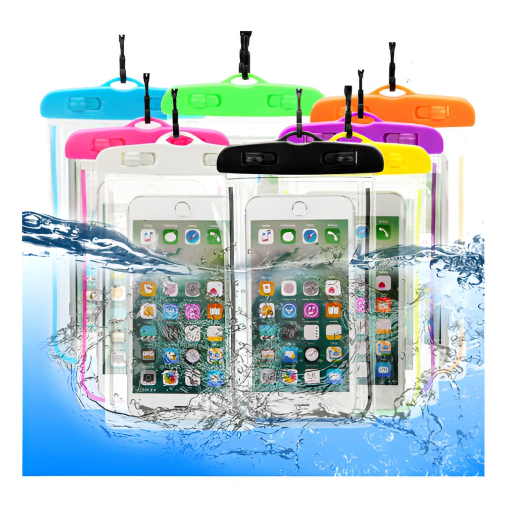 Kit 20 Capinha Celular Impermeável Proteção Mergulho Chuva Capa Bolsa A Prova Dágua  Universal