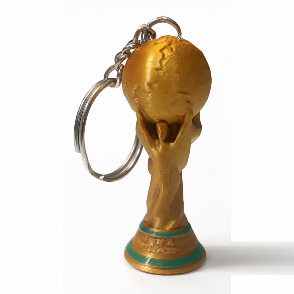Kit Chaveiro Taça Dourada Miniatura Festa Futebol