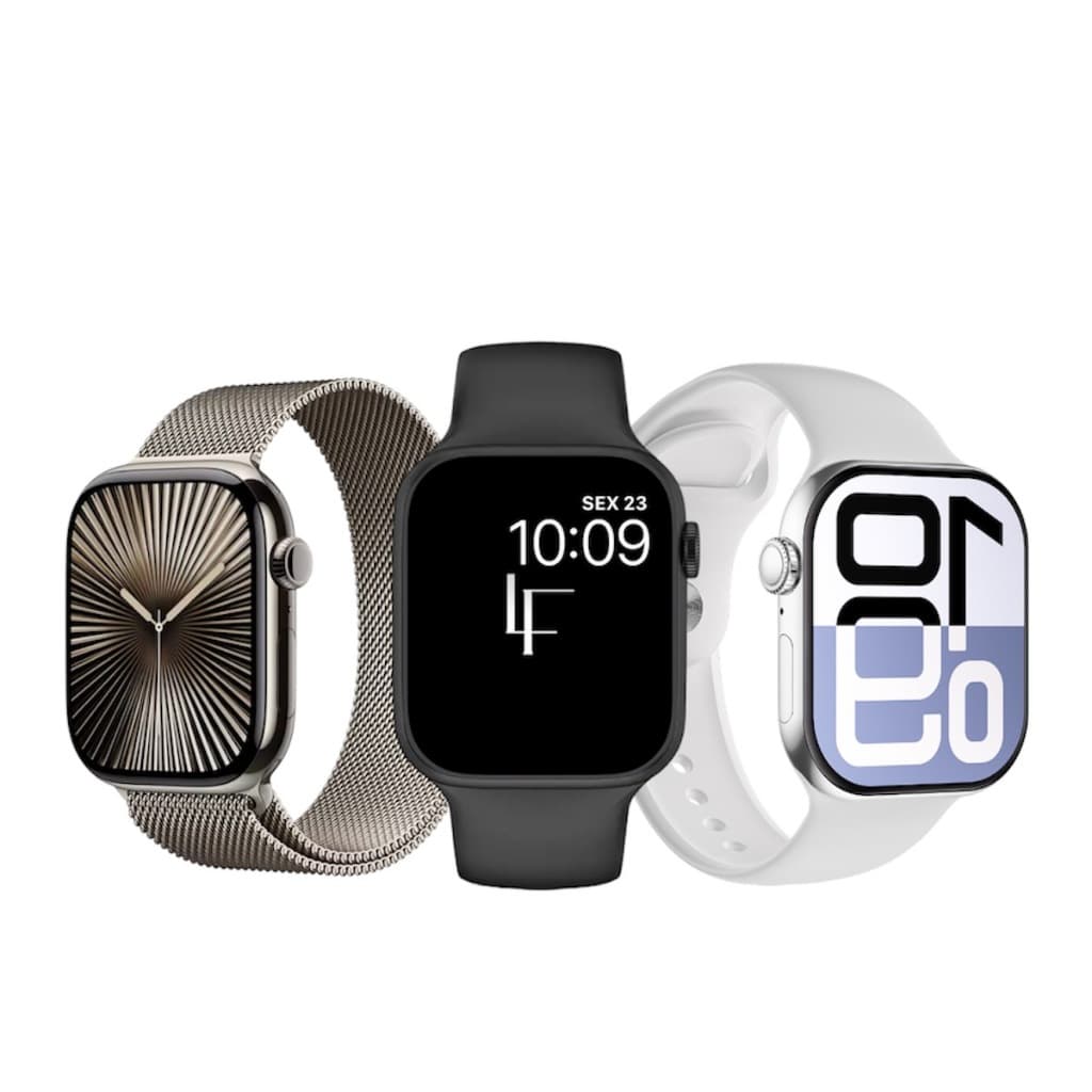 Relógio Smartwatch GS10 Mini 41mm Com Brindes Lançamento 2025 Monitoramento de Saúde Recebe WhatsApp