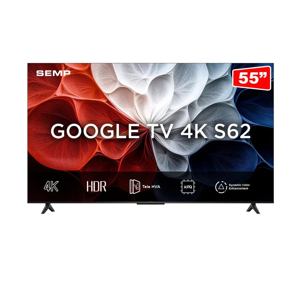 Smart Tv Semp 55S62 55" 4k LED Google Tv HDR10 60 Hz