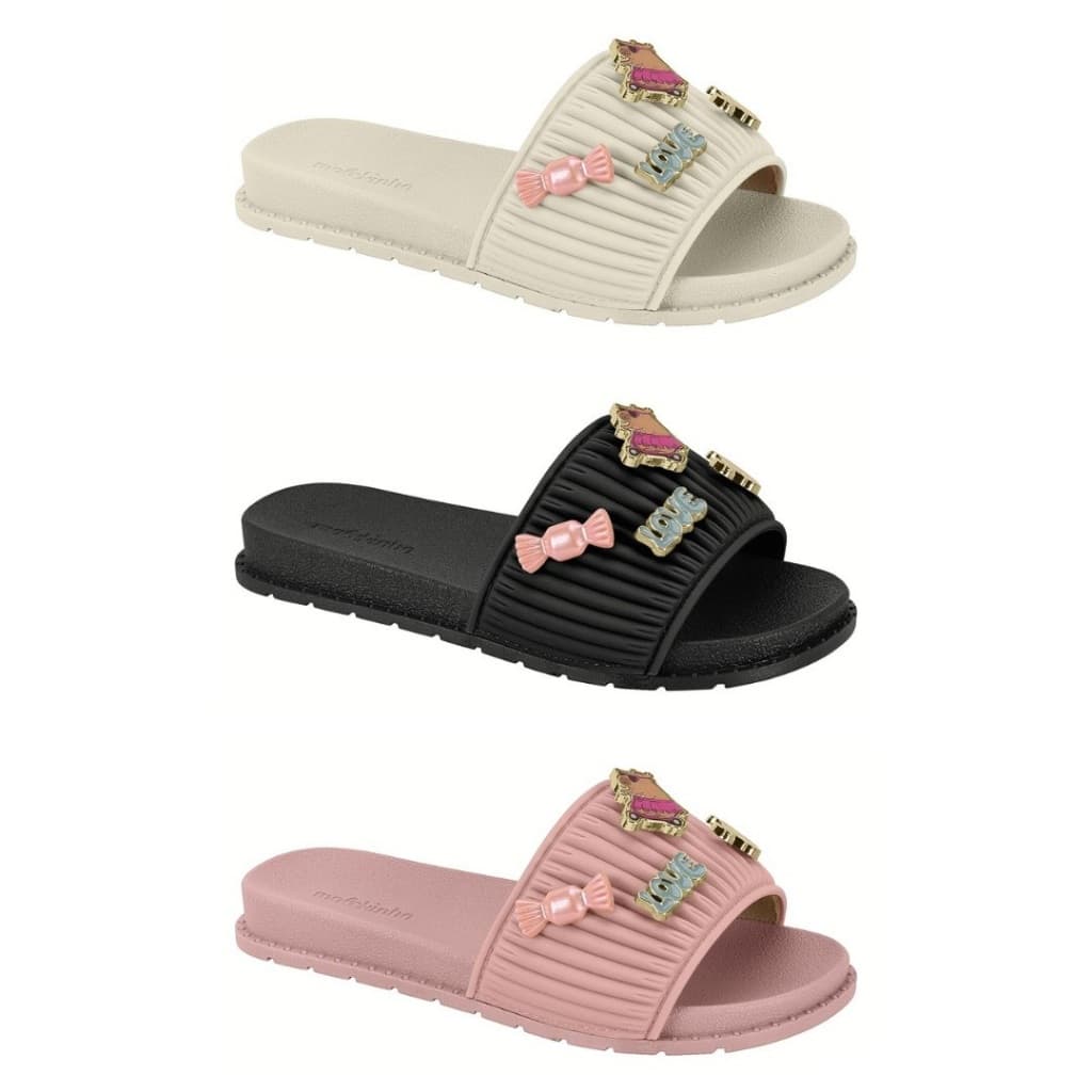 Sandália Chinelo Infantil Molekinha Slide Apliques Divertidos Leve Confortável 2341134