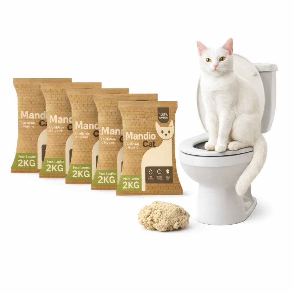 Areia Biodegradavel Areia de Gato Mandiocat Areia de Gato Barata Com Petisco