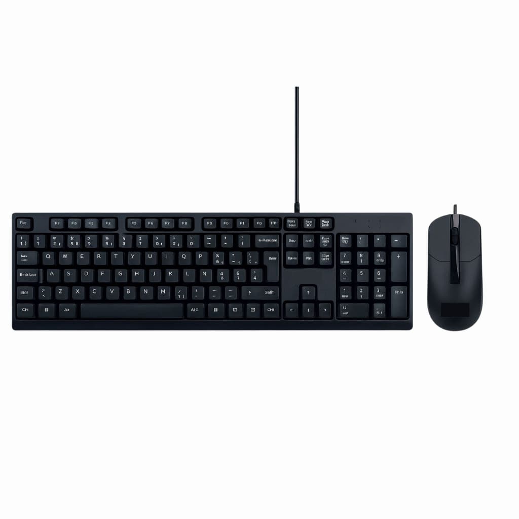 Kit Teclado E Mouse Abnt2 Com Fio Usb Computador Notebook