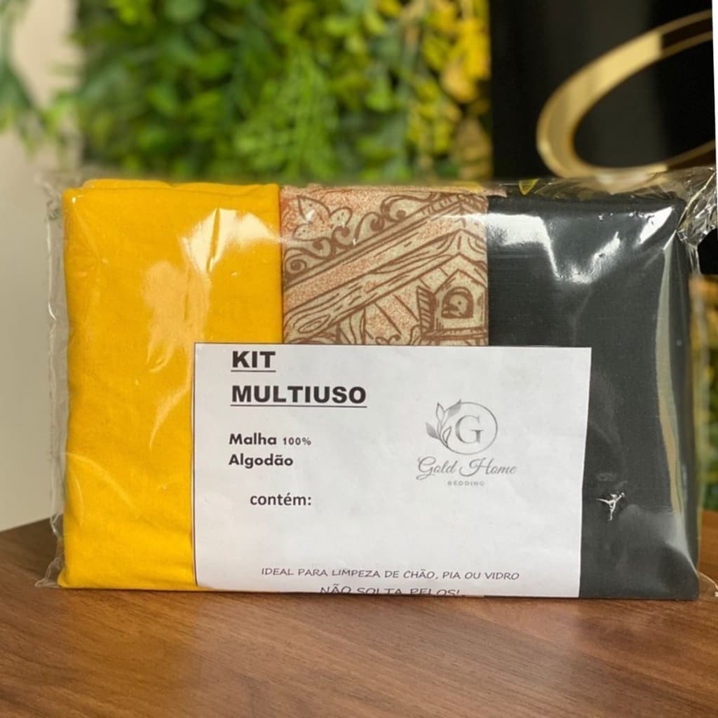 Panos de Limpeza 100% Algodão Kit com 2 Unidades