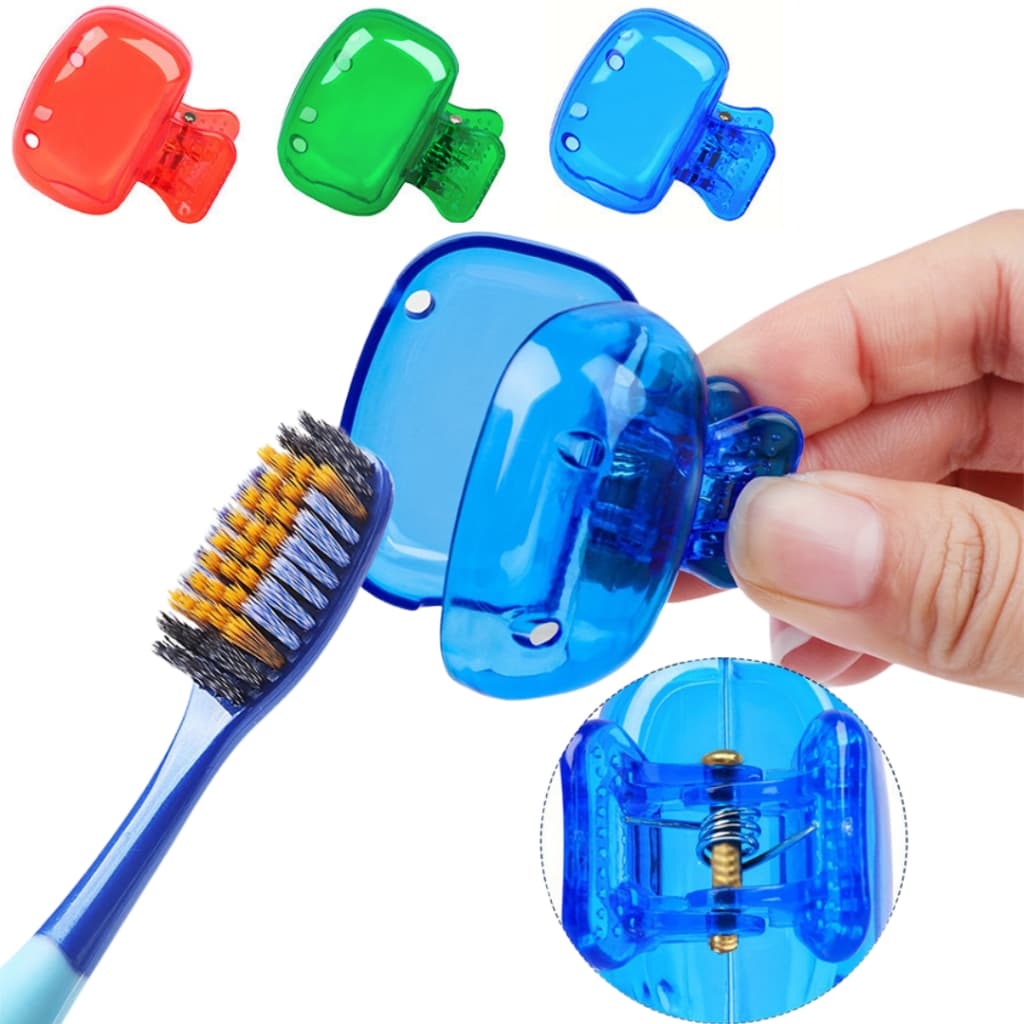 Protetor De Escova De Dente Dental Clipe Higiene Capa Capinha Protetora Casa Viagem Bolsa  Portátil