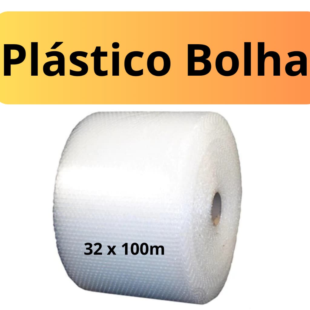 Plástico Bolha Bobina 32cm X 100metros E-Commerce 25 micras Ecommerce