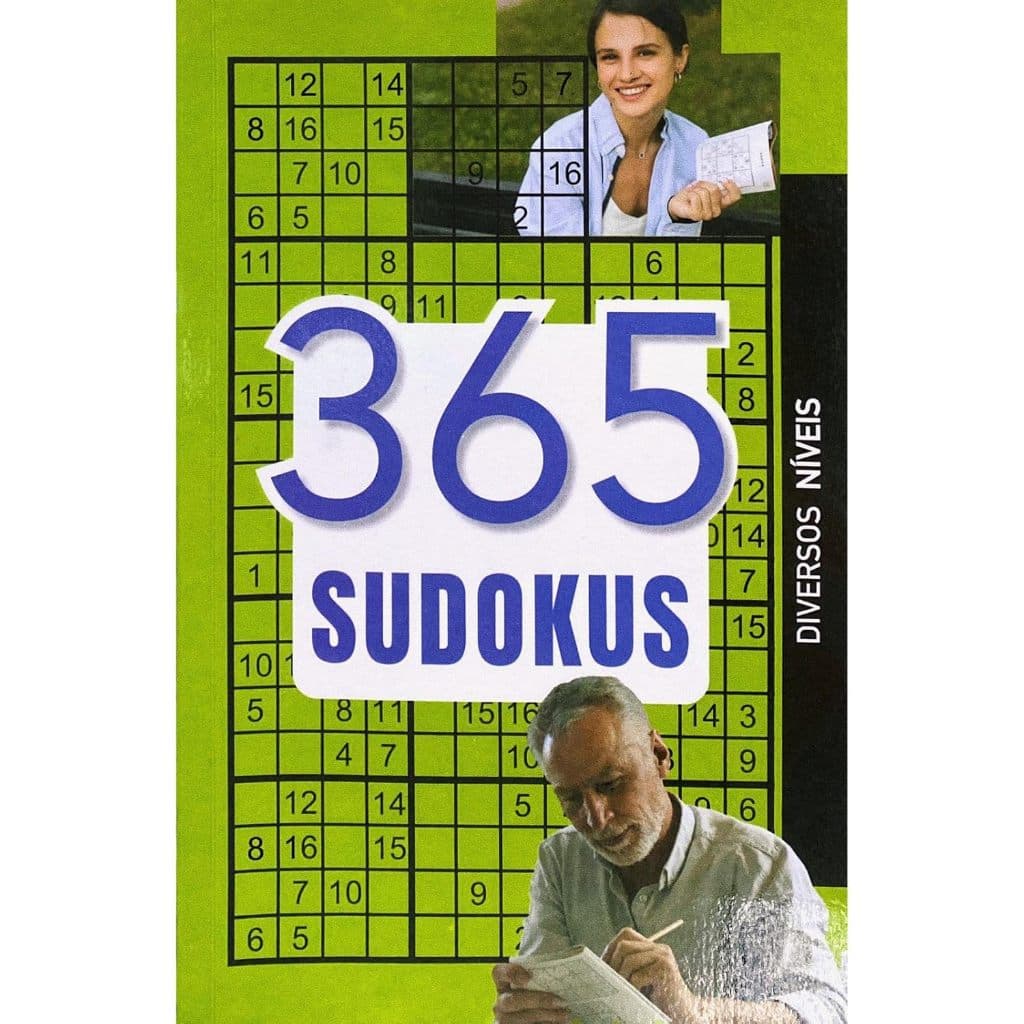 LIVRO 365 SUDOKUS DIVERSOS NÍVEIS