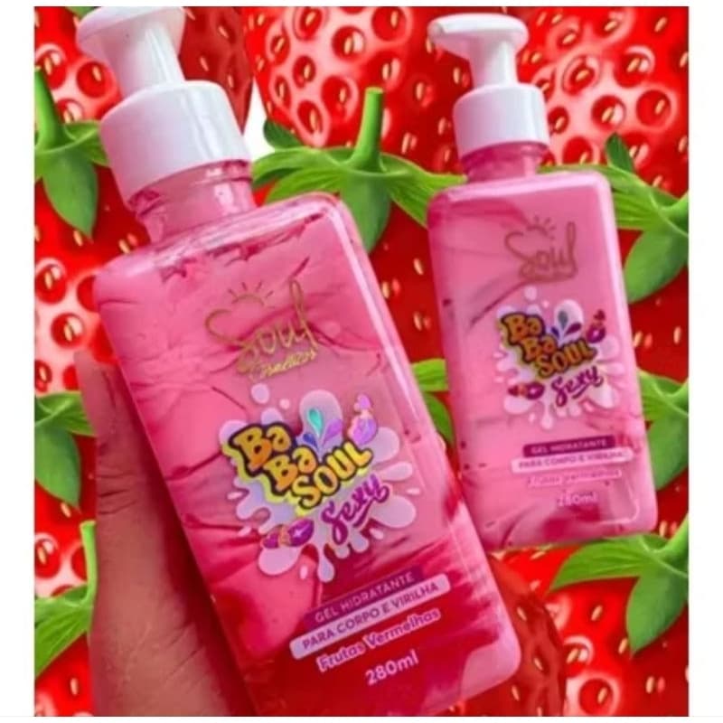 Hidratante Corporal Beijável Babasoul 280ml – Hidratação para Corpo Virilha e Áreas Sensíveis com Fragrâncias Doces