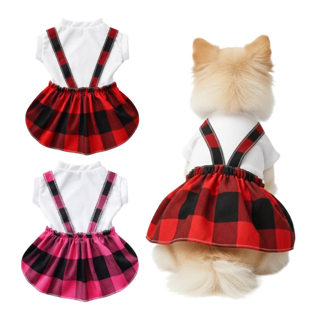 jardineira pet vestidinho macacão com alças roupinha luxo