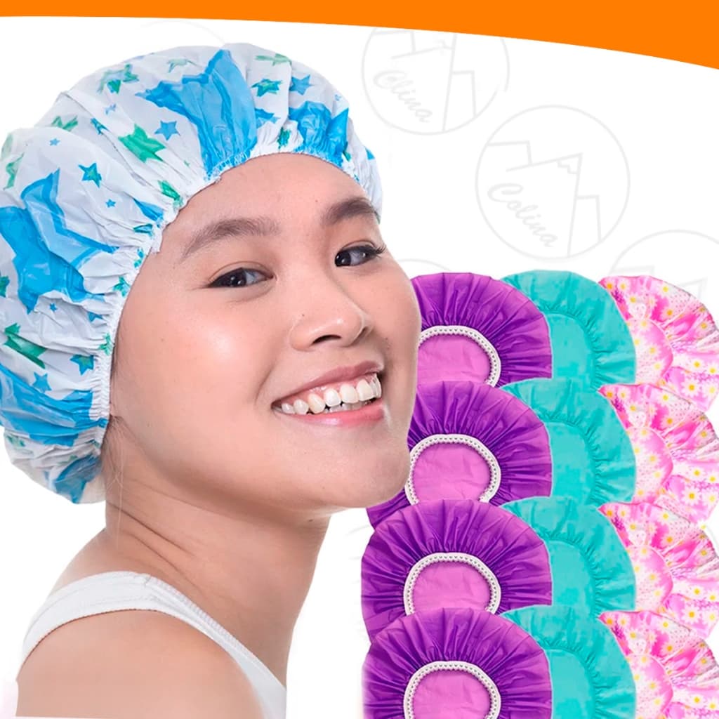 Kit 150 a 300 Toucas De Banho Várias Estampas Elástico Impermeável Tintura Hidratação Atacado