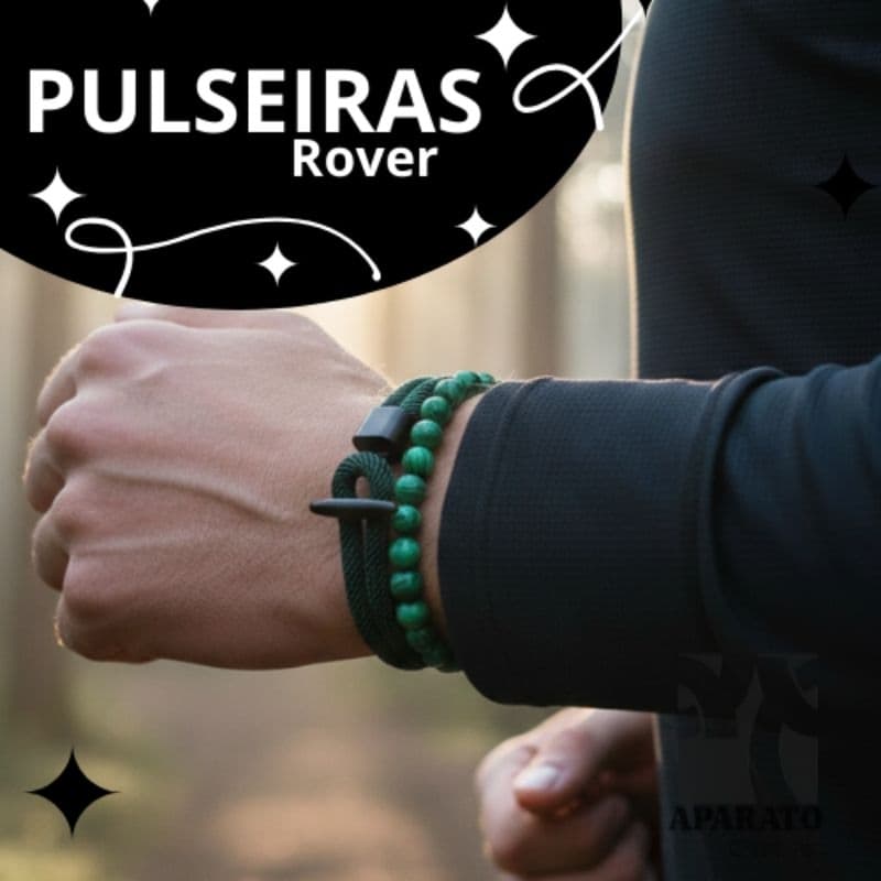Pulseira Rover Corda Náutica + Pulseira de Miçangas